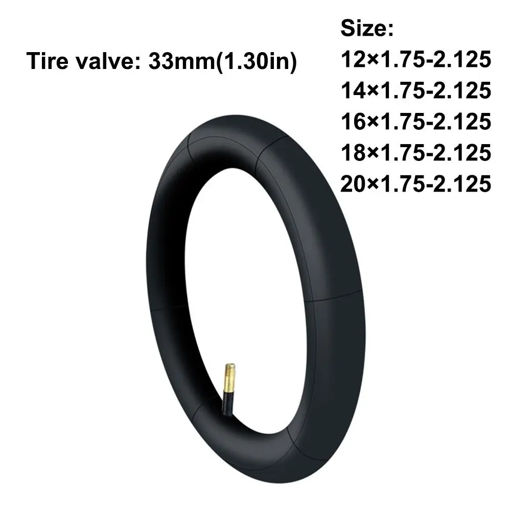 Bike Inner Tube For Mountain Road Bike 12-20inch Tyre Butyl Rubber Bicycle Tube Tire  Presta Valve Tube