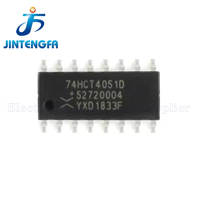 10PCS 74HCT4051D 74HCT4052D SOP-16 8-channel Dual 4-channel Analog Multiplexer Demultiplexer IC SMD Chip 74HCT4051 74HCT4052