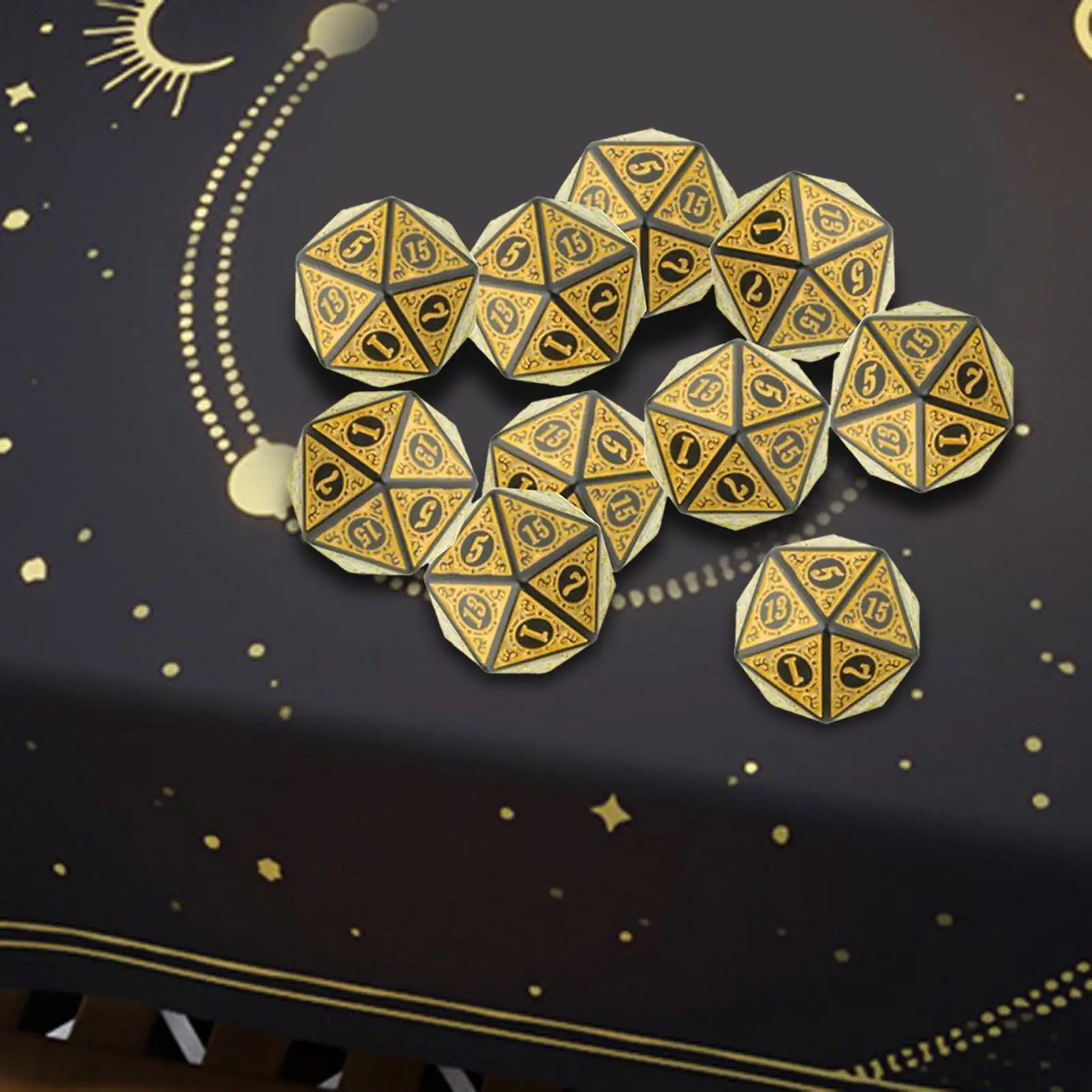 Multifaceted Acrylic Dice Set 20mm Puzzle Game Accessory for Teaching World Entertainment and Party Role Play