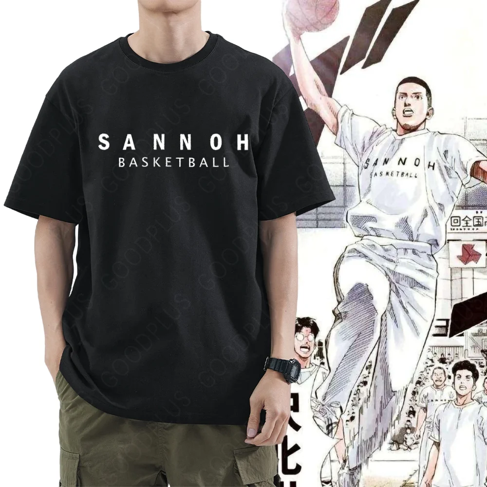 Eiji Sawakita Anime T-shirt Slam Dunk Akita Sannoh Manga Graphic Men Short Sleeve Tee Women Top