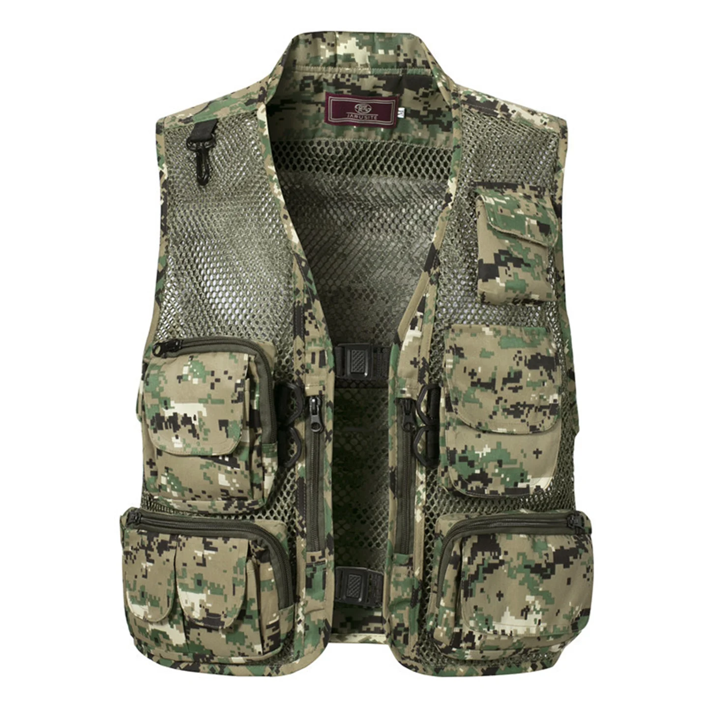 New Summer Men's Camouflage Military Intelligence Vest Photography Outdoor Multi Pocket Dad Outfit Mesh Vest