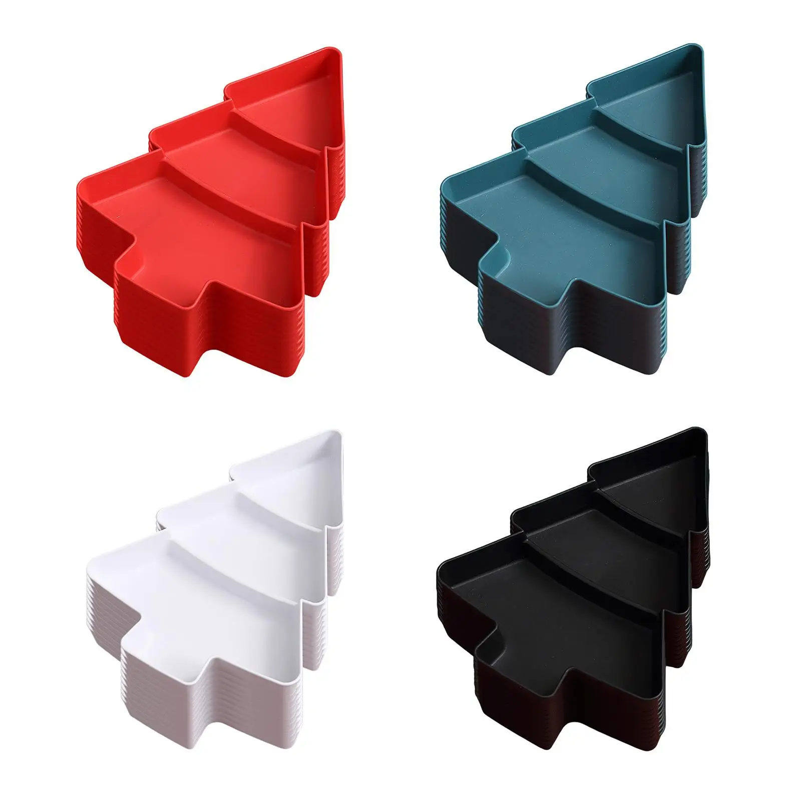 10x Christmas Tree Platter Snack Serving Tray Fruit Tray Nut and Candy Serving Tray for Nuts Sweet Cookies Family Dinner Home