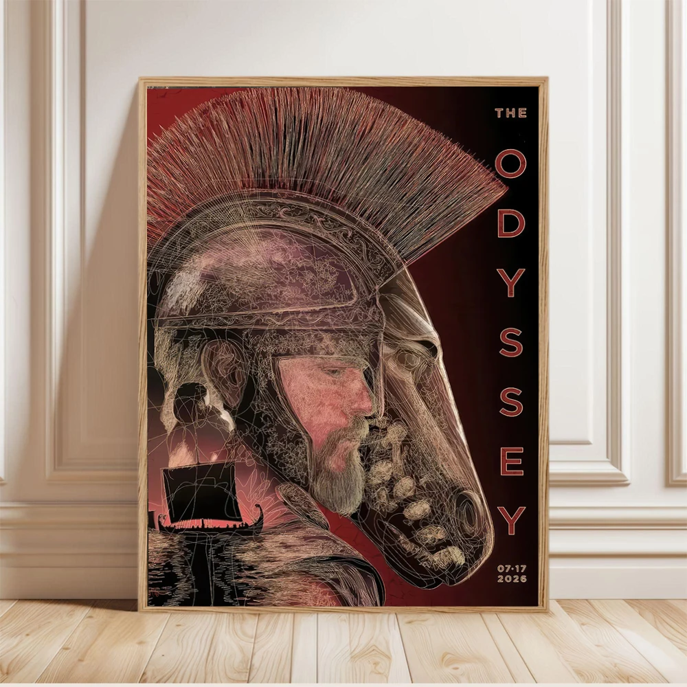 Latest Movie The Odyssey Poster Christopher Nolan Film Prints Canvas Painting The Odyssey Wall Art Pictures Home Room Decoration