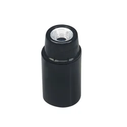 1 PCS Black E14 Self-locking Bakelite Lamp Holder E14 Aluminum Cap Screw 4A 250V