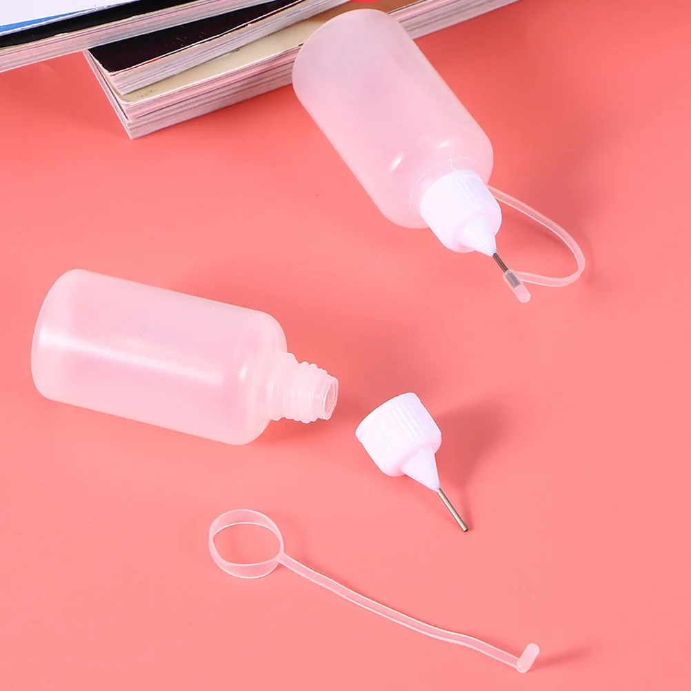 15 قطعة إبرة تلميح قضيب زجاجات النفط الغراء ضغط زجاجات للاستغناء الدقيق الايبوكسي اللاتكس لتقوم بها بنفسك أداة للحرف اليدوية