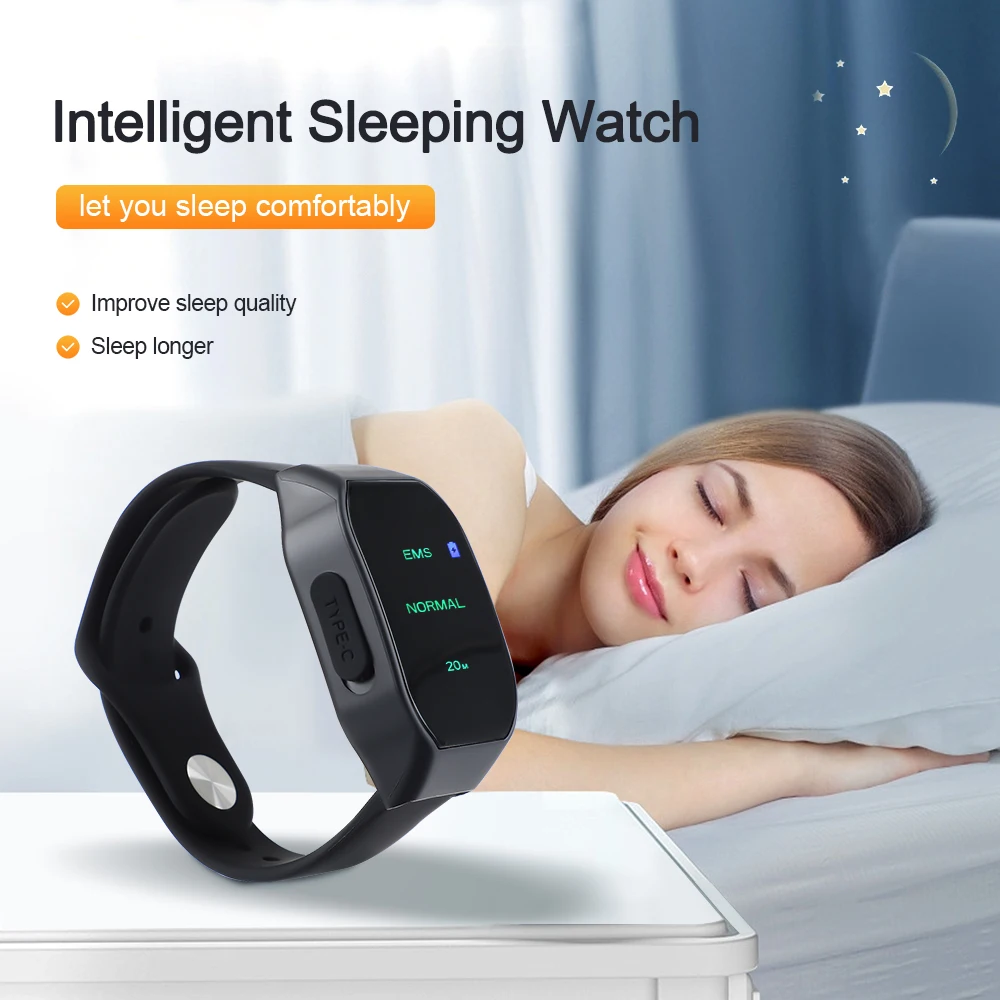 Intelligent Sleeping Aid Watch Physical Low Frequency Microcurrent Anti Anxiety Insomnia Hypnosis Hand-worn Sleeping Wrist Watch