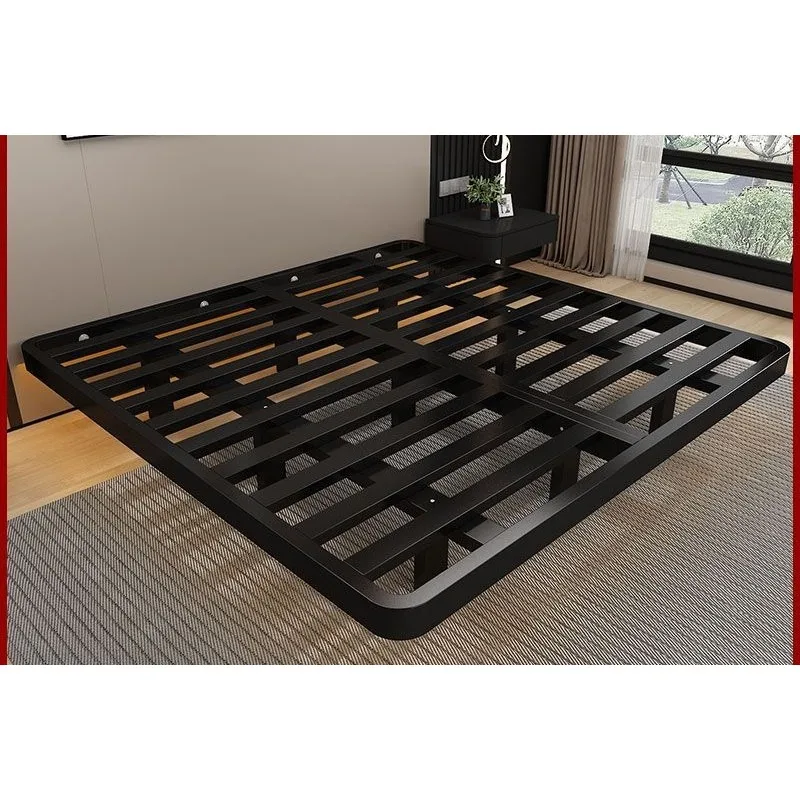 Suspended bed simple 1.8 meters double iron bed without bedside