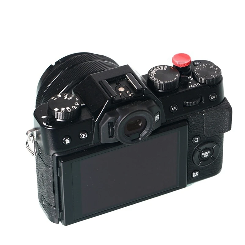 Pulsante di rilascio dell'otturatore della fotocamera in metallo per Fujifilm XT30 XT20 XT10 XT3 XT2 XPRO2 X100F X100T Sony RX1R RX10IV Leica (rosso)