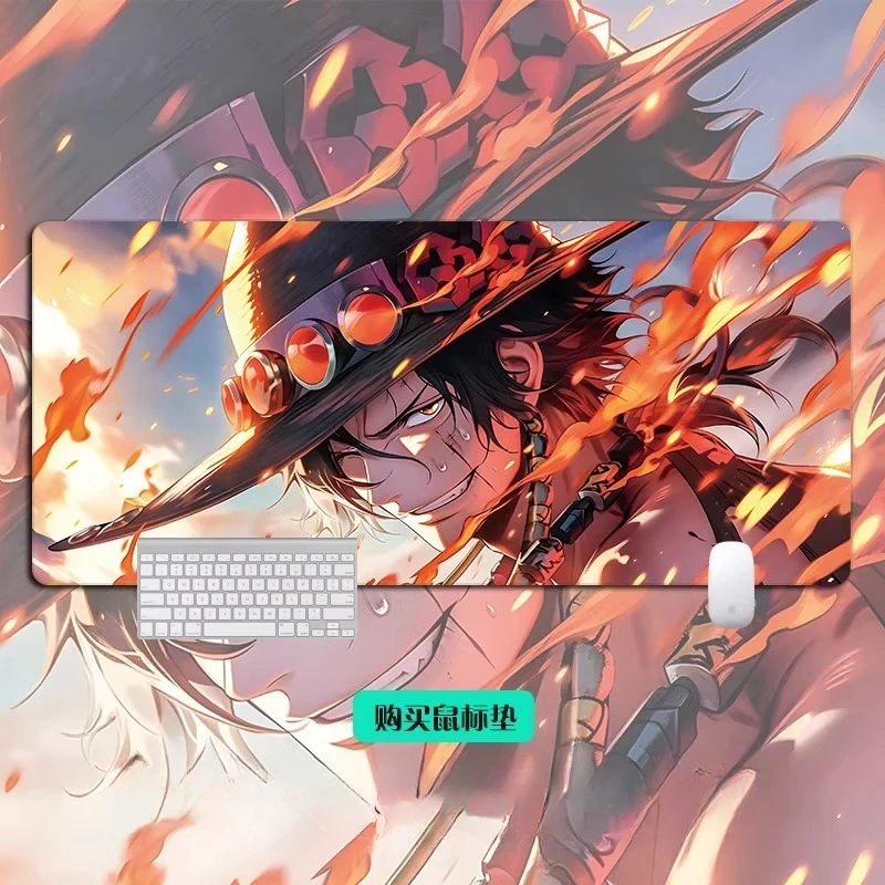 

Коврик для мыши ONE PIECE высокого разрешения, увеличенный, для игр, анимации, настольный коврик для ноутбука и клавиатуры, нескользящий, для офисного стола