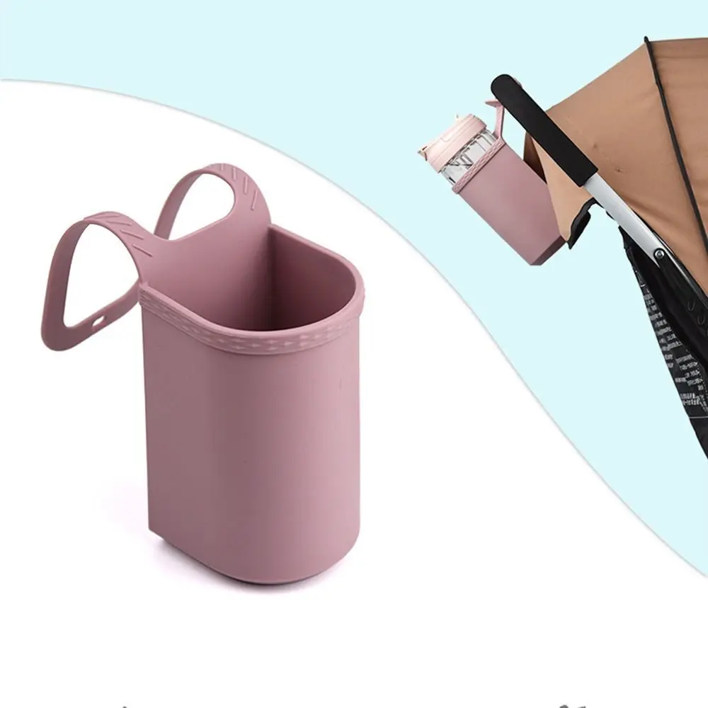 Flexibele kinderwagen bekerhouder Antislip draagbare kinderwagens Waterflesorganisatoren Food Grade hangend gat Kinderwagen drankstandaard