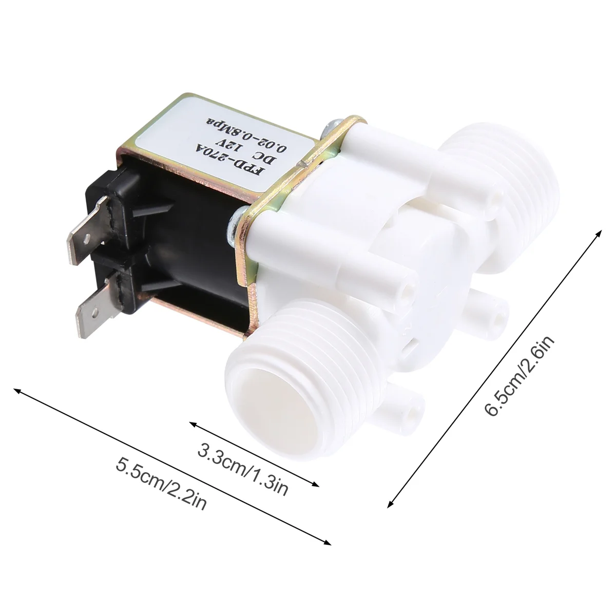 Dc12V ปกติแล้วปิดวาล์วน้ำน้ำ G1/วาล์วน้ำไฟฟ้าพลาสติก2นิ้วสำหรับเครื่องจ่ายน้ำ