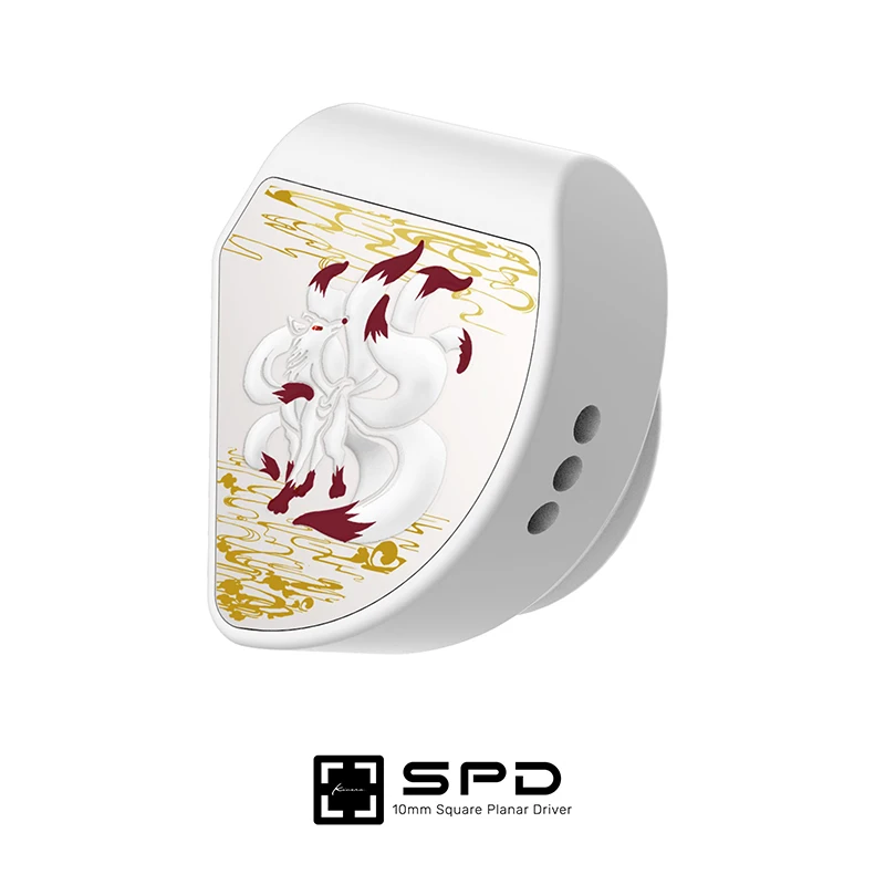 شاشة Kinera Celest Gumiho Planar داخل الأذن 10 مم سائق مستو مربع + سماعة أذن 1BA مع كابل 0.78 2Pin