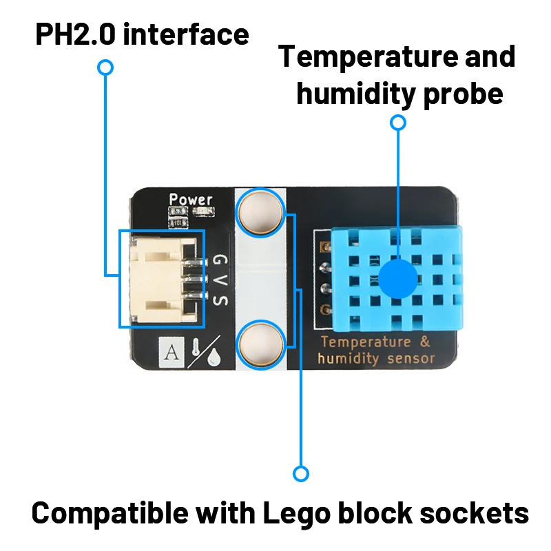 مستشعر درجة الحرارة والرطوبة وحدة استشعار درجة الحرارة والرطوبة الرقمية مسبار الاستشعار Dht11