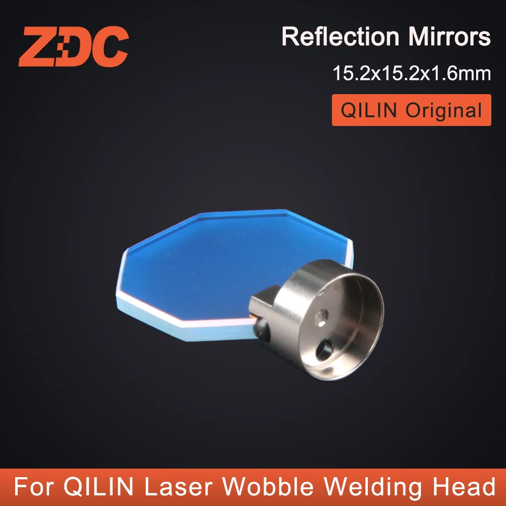 Imagem -04 - Espelhos de Reflexão Zdc Qilin com Suporte Laser Wobble Cabeça de Soldagem Original 15.2x15.2x1.6