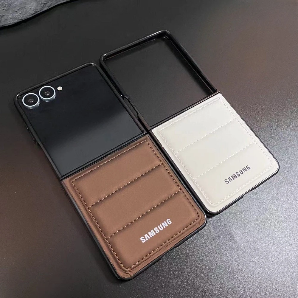 

Модный чехол для телефона с пуховиком и узором для Samsung Galaxy Z Flip 7FE 7, 6, 5, 4, 3, 5G, противоударный защитный складной чехол