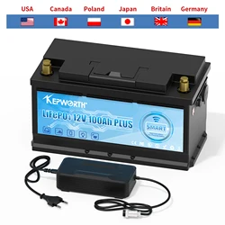 New 12V 24V 40AH 60AH 80AH 100AH 120AH 200AH Lithium iron phosphate Bluetooth  Battery more 6000 Cycles For RV Campers Golf Cart