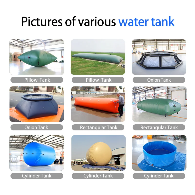 10000 Liter  UV Rain Water Storage Tank PVC Tank 10m3 Bag Type Cistern Farm Water Tank Irrigation 5000 L