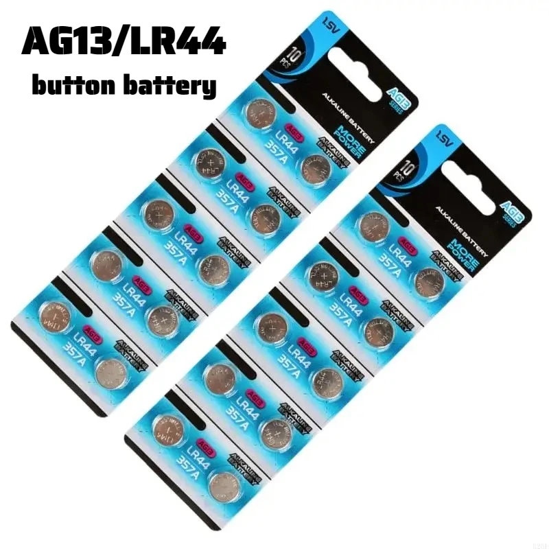 AG13 LR44 A76 1.55V Button Batteries for Watch Toys Remote L1154 SP76 Pila SR44 LR1154 357 Cell Coin Alkaline Battery