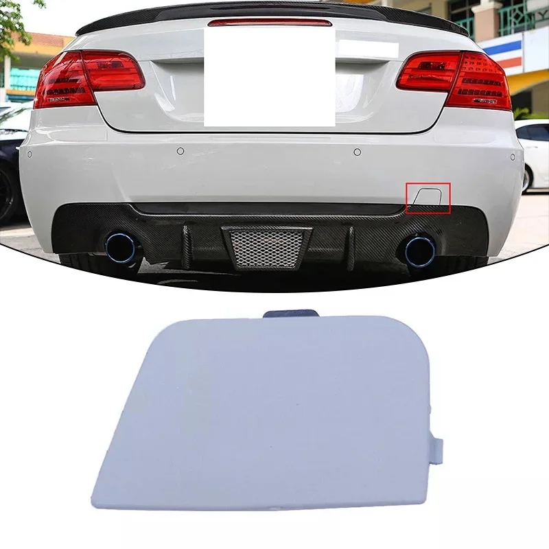

For BMW 3 Series E92 Coupe E93 Convertible 2007-2013 with M-Sport Bumper Car Rear Bumper Tow Hook Eye Cover Accessories Grey
