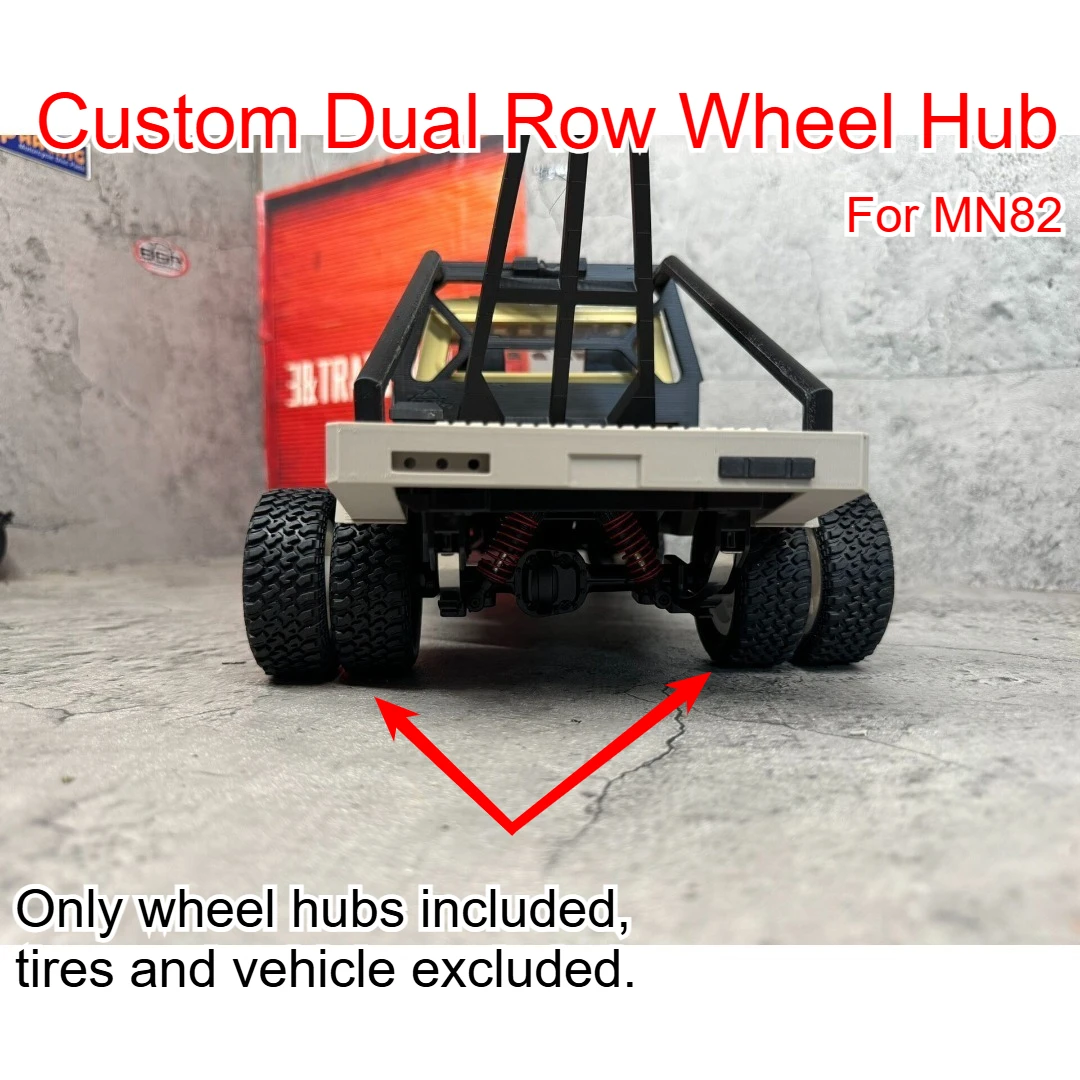1/12 RC Crawler Car Dual Row Wheel Hub Custom Model Number For MN82 Decorative Styling Decor Upgrade Spare Hobby Accessories