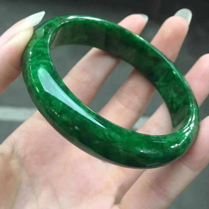 

Natural Jewelry Fine Emerald Dry Jadeite Jade Bangle Bracelet