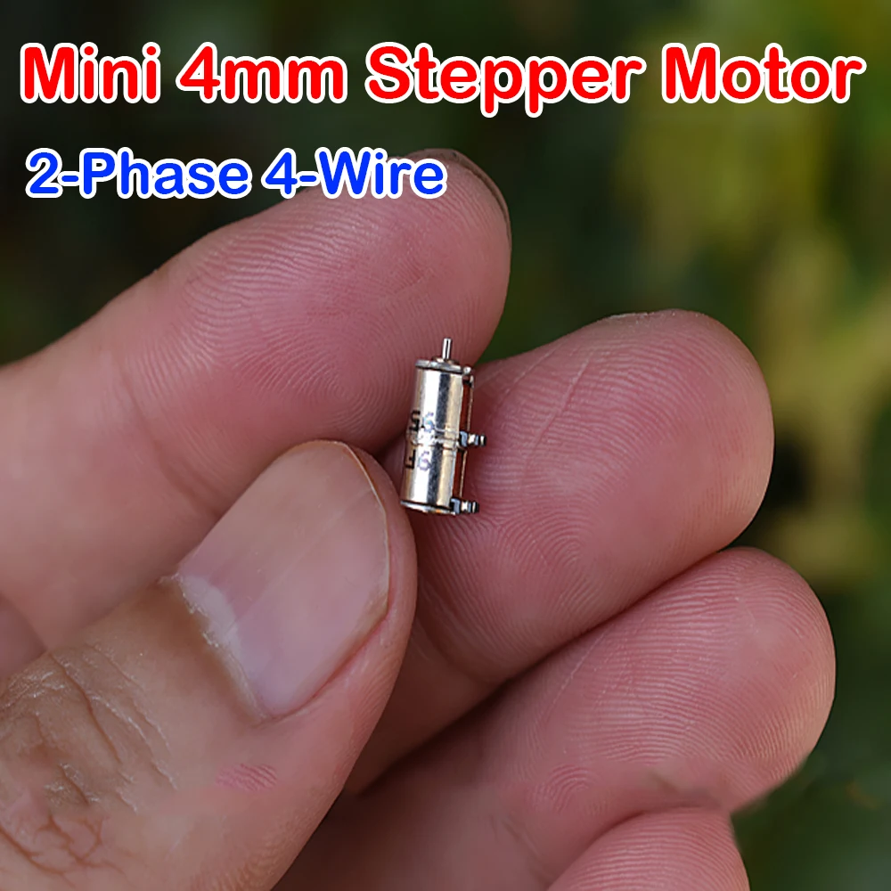 2PCS Mini 4mm Stepper Motor 2-Phase 4-Wire DC 5V 0.3A Stepper Motor Precision Exquisite Stepper Motor Digital Camera Appliances