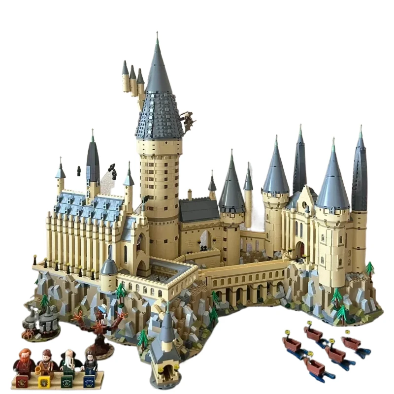 En stock 2026, 6020 pièces, FIT 71043, populaire film Magic School Castle, blocs de construction, briques de modèle, jouets, cadeaux de Noël et d'anniversaire