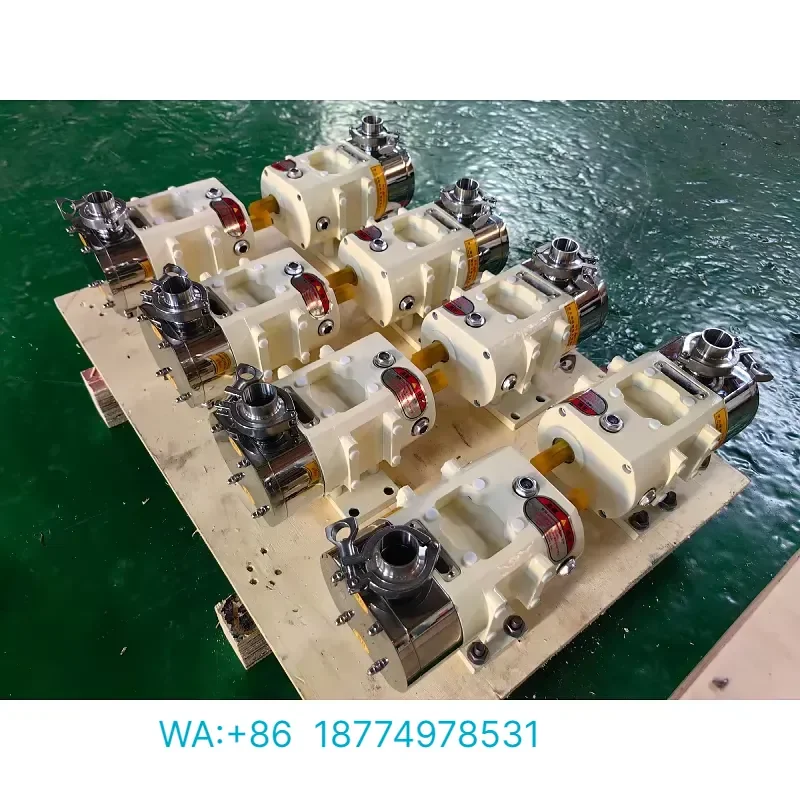 for 1 to 2 Inch Stainless Steel Cam Double Rotor Pump for Food Hygiene High Viscosity Liquids