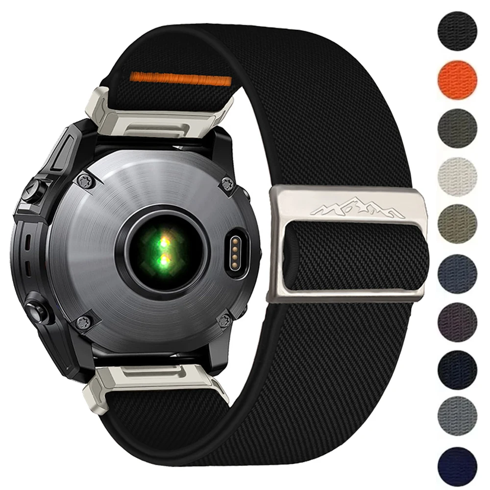 26mm 22mm Nylonarmband für Garmin Fenix 8 E 7 7X 6 6X 5X Plus/Epix Pro Gen 2 47mm QuickFit Sport Forerunner 965/Enduro Loop Band