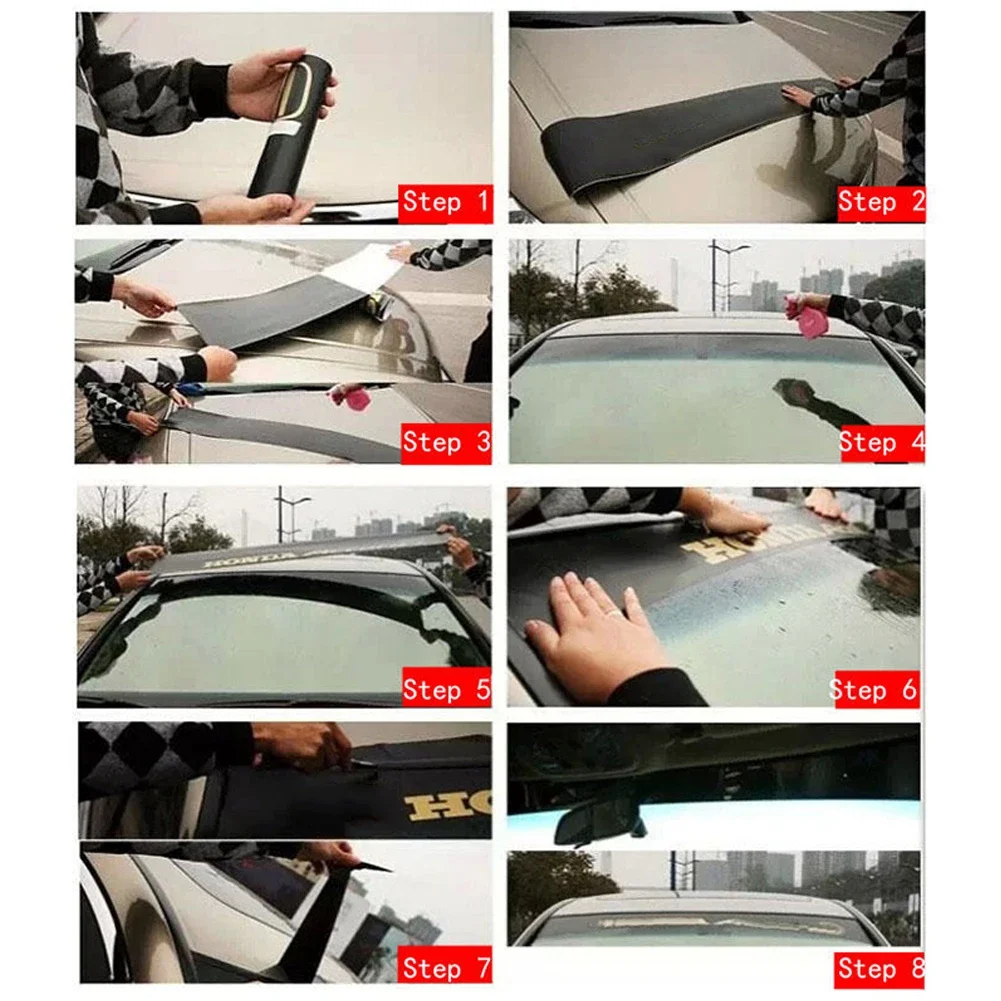 Reflective Vinyl Sticker Graphic Decal for Car Truck Windshield, Long lasting and Practical, Trim to Fit, Size 130*21CM