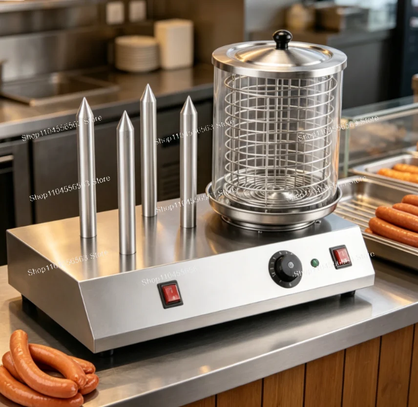 Automatic Machine – Chinese Bread Steamer Warmer, Sausage Grill & Electric Hotdog Roller