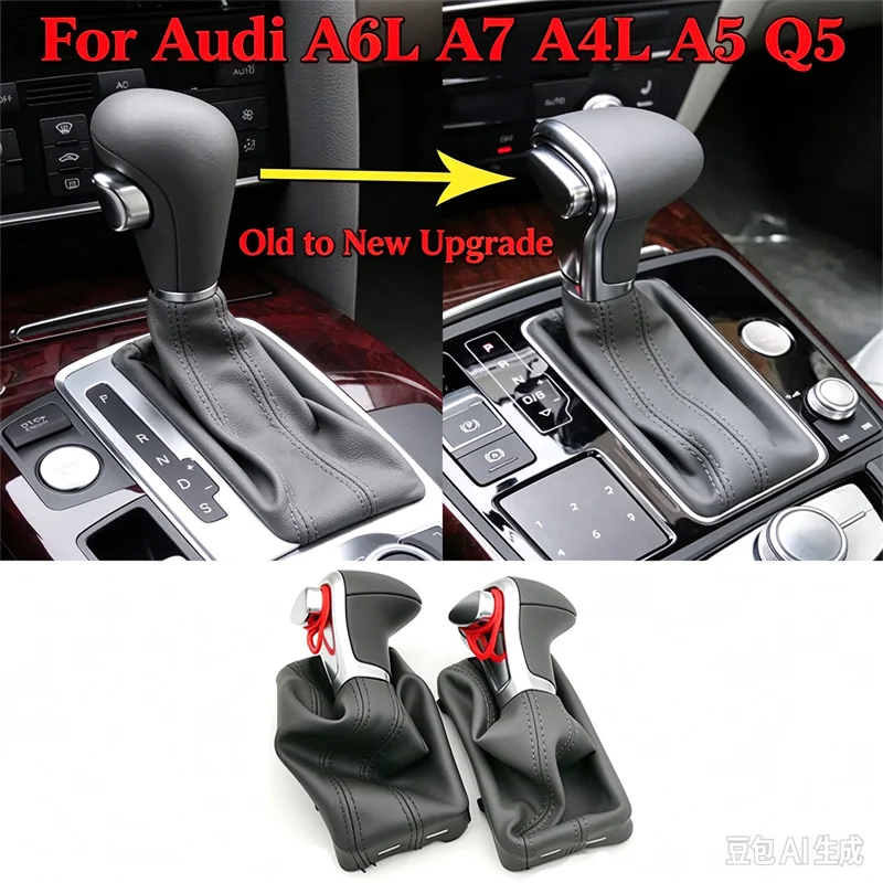 8K0713139R High Quality Black Auto Automatic Gear Shift Knob For LHD Audi A6 C6 A4 B8 A5 Q5 2009 2010 2011 2012 2013 2014