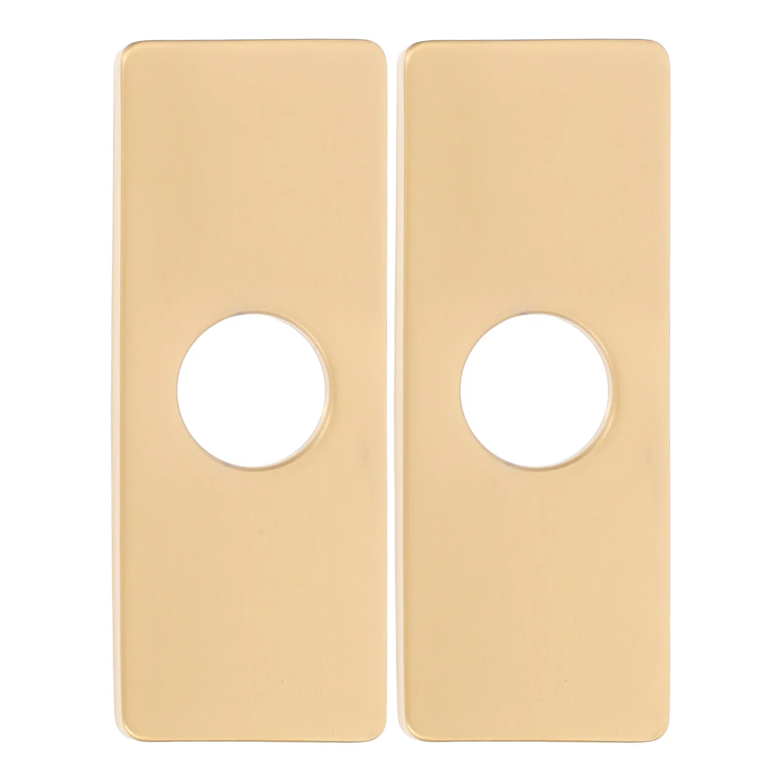 2Pcs Faucet Escutcheons Stainless Steel Rectangle Deck Plate Kitchen Sink Hole Covers Mixer Tap Base Cover Pipe Flange Covers
