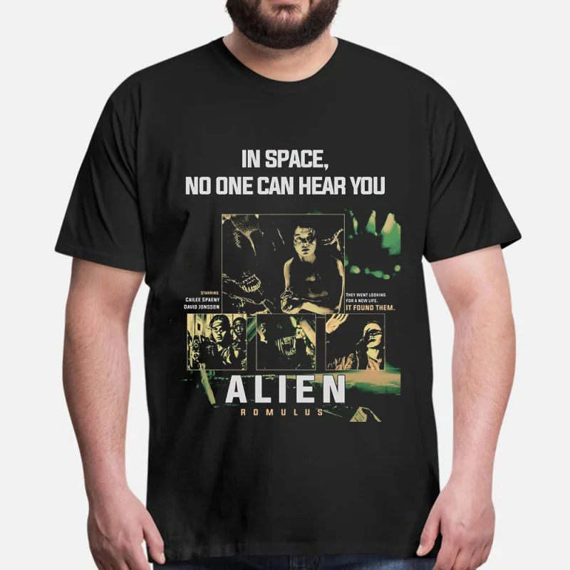 

ROMULUS 0410 Retro Horror Sci-Fi Alien Gift T-Shirt Weyland LV-426 Monster Xenomorph Graphic clothes All size tops S-6XL