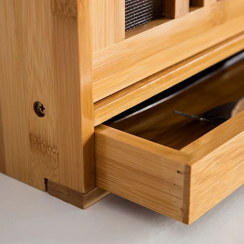 خزائن المطبخ الخشبية الصلبة الاسكندنافية لخزانة أثاث المطبخ خزانة جانبية منزلية راقية قابلة للتنفس لسطح المكتب