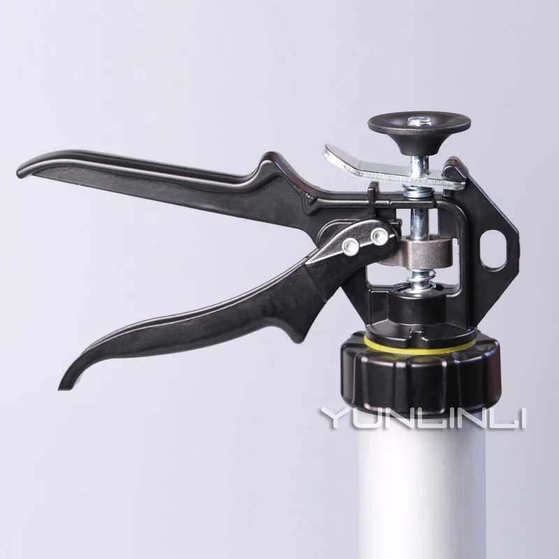 600ml aluminiowa obudowa pistolet do uszczelniania trwała kiełbasa pistolet silikonowy pistolet do klejenia szkła pistolety do klejenia uszczelniacz samoprzylepny narzędzie do uszczelniania C2051202