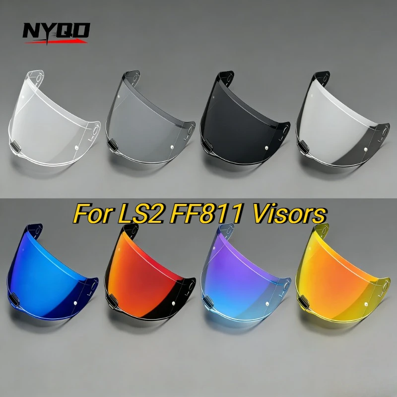 

For LS2 FF811 Visors Full Face Motorcycle Helmet Color Lens Black Silver Visor Original Dark smoke visor for motorcycle helmet