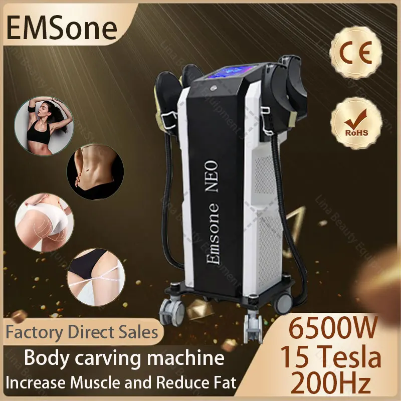 EMSone NEO stimulates muscle growth 200Hz 15 Tesla RF electromagnetic muscle massager for weight loss EMS shaping machine