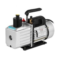 Vacuum Pump 1HP Two Stage HVAC Rotary Vane Degassing Processing Air Conditioning Auto AC Refrigerant Vacuum Pump 2-Stage