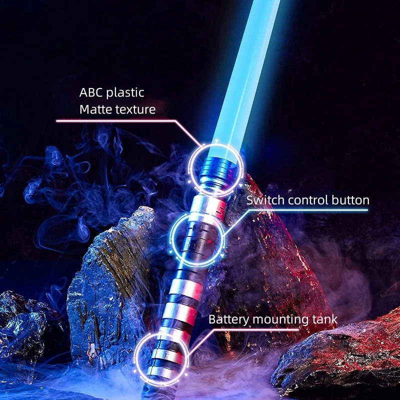 7-Color Retractable KidsA Lightsaber with Sound FX & Light Show, 2-in-1 Role-Play Sword, for Halloween/Birthday/ Christmas Gifts