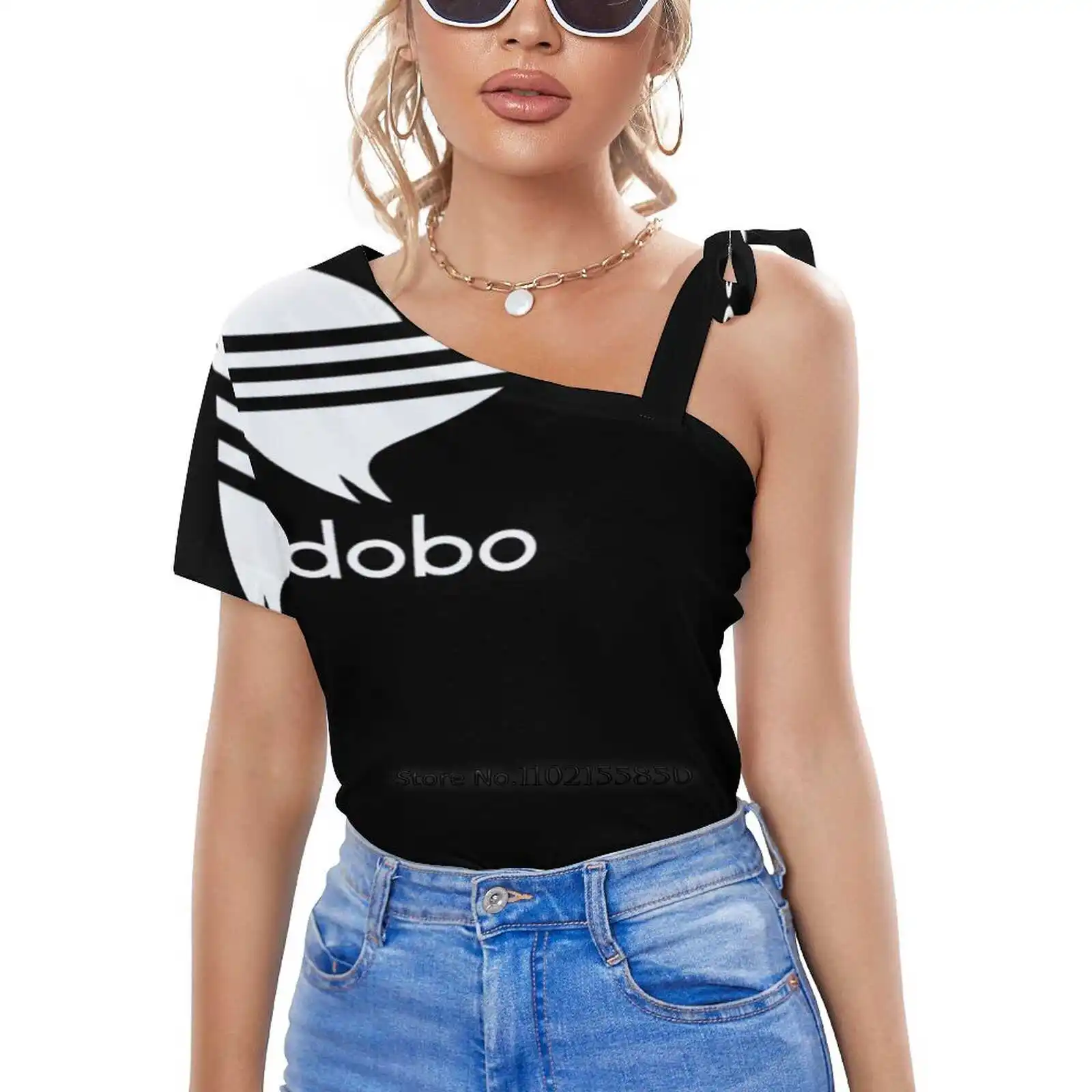 Chicken Adobo Zipper Sexy T-Shirt Casual Tops Hollow Pullover Ladies Top T Shirts Filipino Y2K Clothes T-Shirts T-Shirts