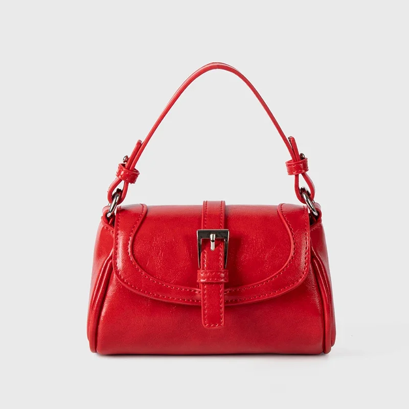 

Korean Niche Design Belt Hasp Crossbody Bags Women Fashion Versatile Mini Square Bags PU Leather Lady Phone Purse