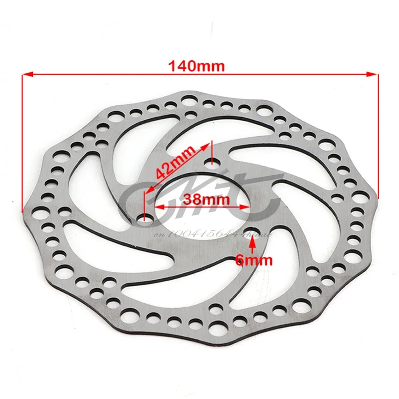 140mm 3 Hole or 6 Hole Disc Brake Rotor for Electric Scooter Kugoo Kukirin G2 Pro/G2 MAX Electric Bike Mountain Road Bike