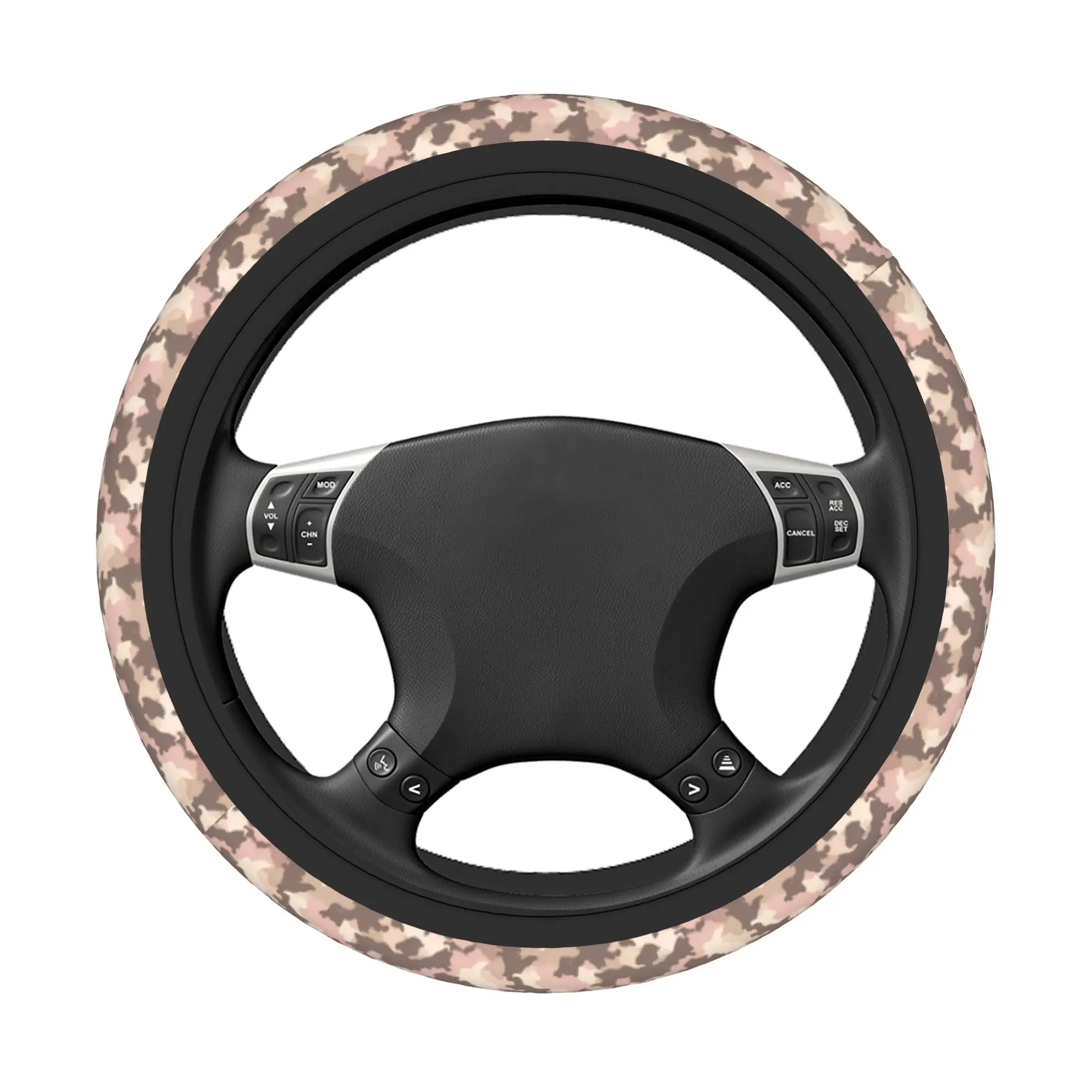 Camo Camouflage Car Steering Wheel Cover 37-38 Universal  Auto Steering Wheel Protector Elastische Car Accessories - view 4