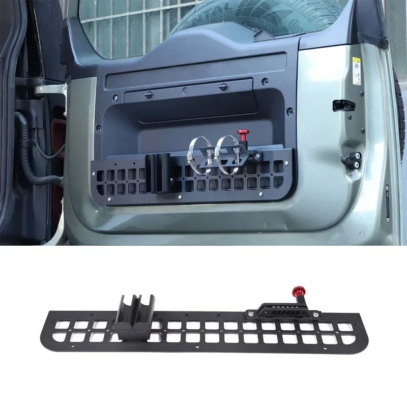

For Land Rover Defender 90 110 130 20-24 Aluminum Alloy Black Car Tailgate Tool Fixing Bracket Panel Cover Trim Car Accessories