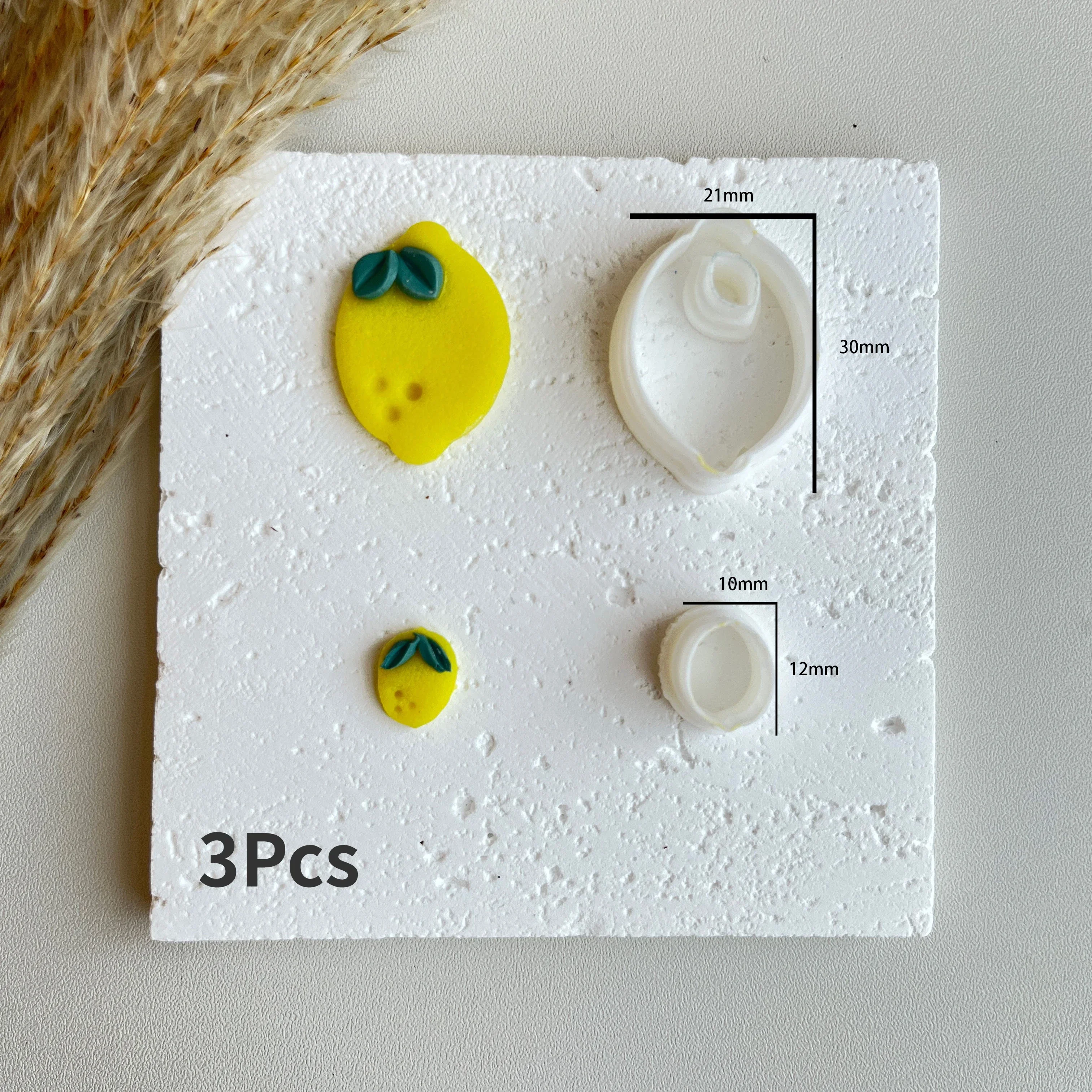 Fruits Series Polymer Cutting Molds for DIY Earrings
