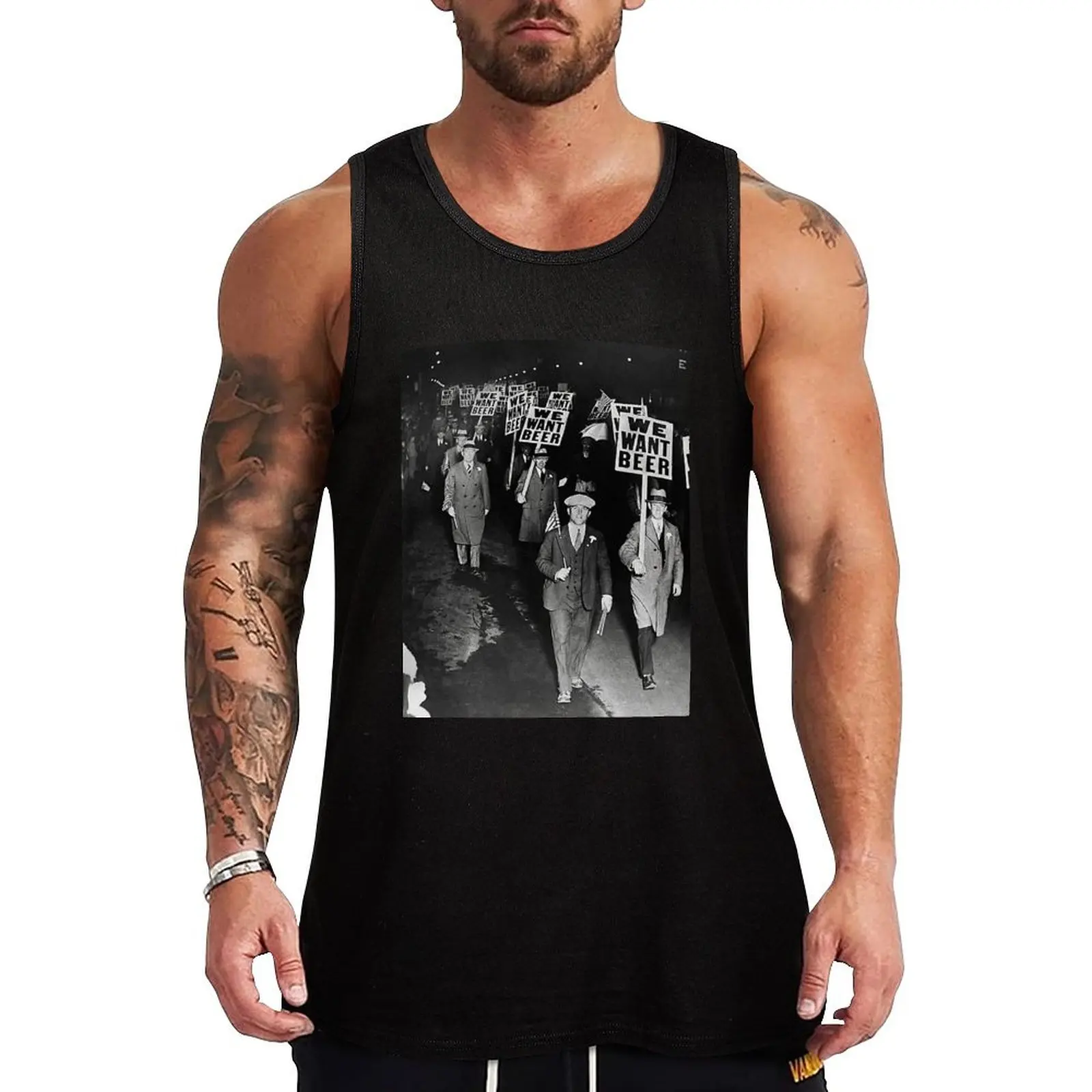 

We Want Beer Tank Top Men's clothes summer clothes man 2025 muscular man
