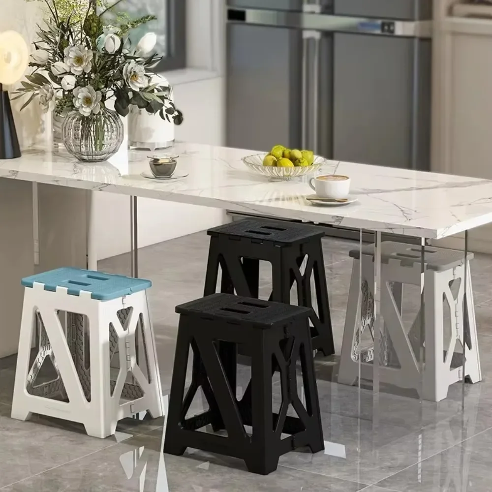 for Outdoor Fishing Camping Household Living Room Space Saving Foldable Plastic Stool Non-Slip Thickened Lightweight Portable