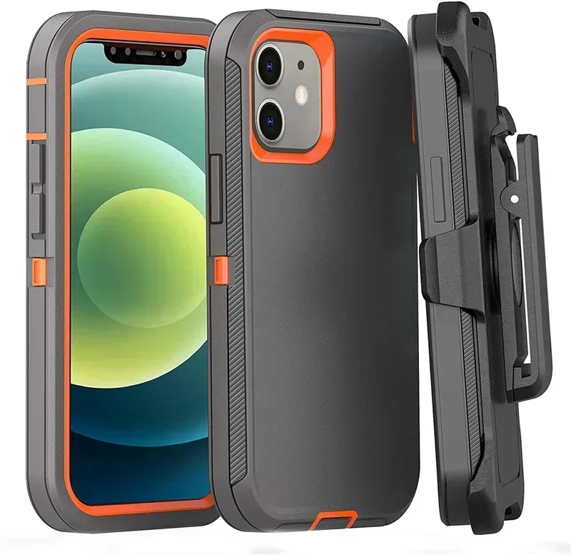 Luxuriöse, modische Hybrid-Hochleistungs-Rüstungshülle für iPhone 17 Air 16 Pro Max Plus, stoßfest, schützt OTT-B Hard Box, Gürtelclip-Abdeckung – Detail 4