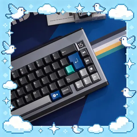 PBTfans Tape Radio PC Keycaps Tape Customization Sports Keyboard Keycaps Two Color ABS Factory Height For PC Accessories Gifts